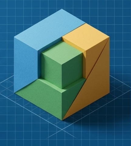 Paper Rubics Cube to represent Services